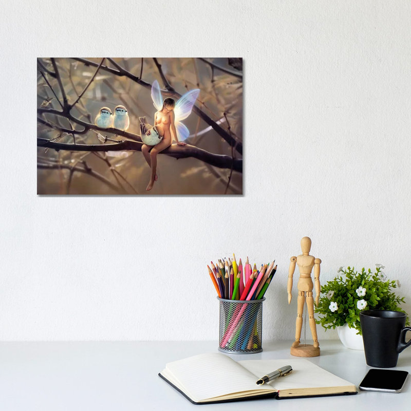 Feathered Friends, Day by Kirk Reinert - Wrapped Canvas Print, 20.32 cm H x 30.48 cm W