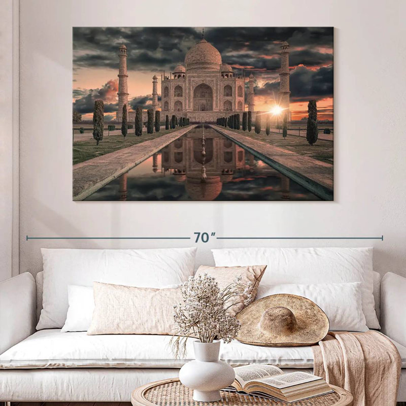 Taj Mahal à couper le souffle Adella, H 34 po x l 51 po