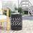 Outdoor Metal End Table -Large-966304854