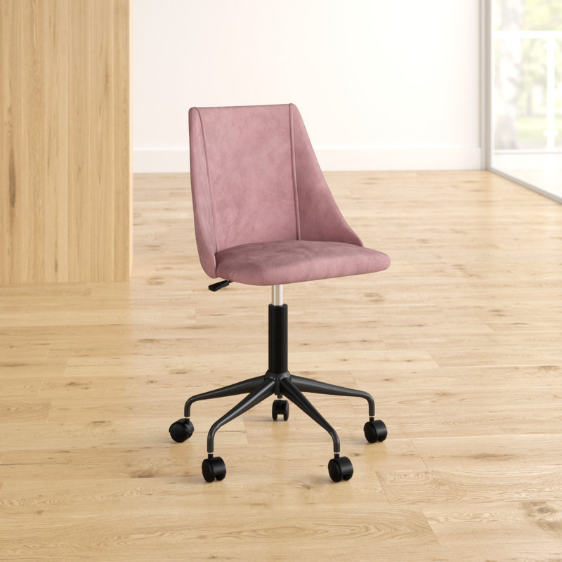 Jasmine Velvet Office Chair, Pink