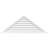 Triangle Surface Mount Functional Brickmould Sill Frame PVC Gable Vent 11/12 Pitch-43316127