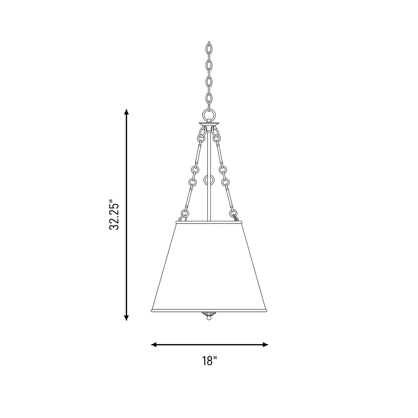 Lodi Dimmable 4-Light Pendant, English Bronze