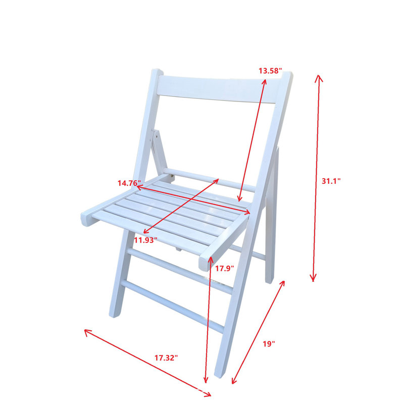 FOLDING CHAIR-2/S, FOLDABLE STYLE, White