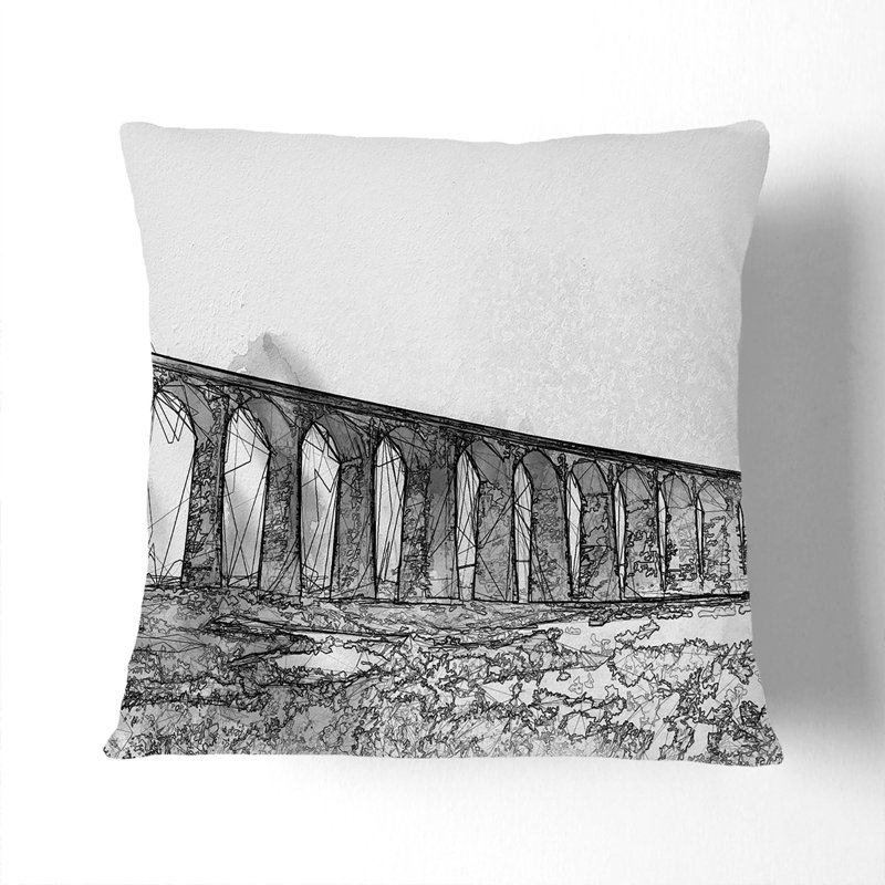 Square Throw Cushion, White, 55cm H x 55cm W x 20cm D