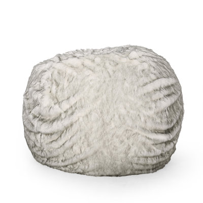 Negar 5 Foot Rounded Short Faux Fur Bean Bag by Trule
