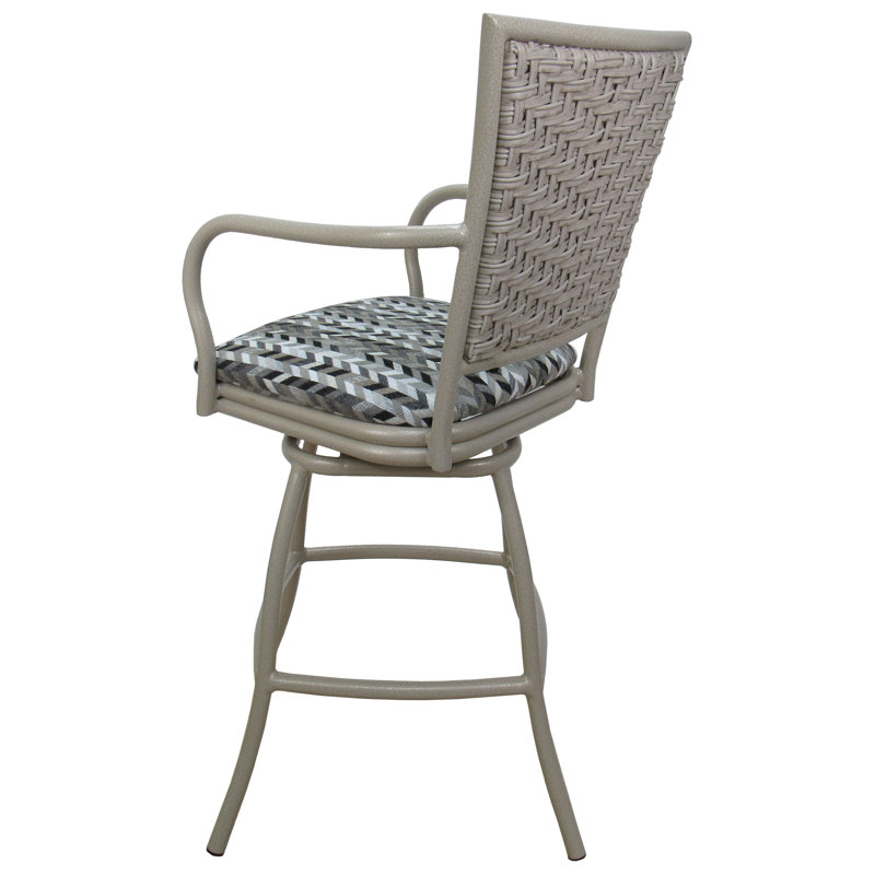 Tabouret de bar avec coussin Elinat, Très grand (siège d'une hauteur de 35 po)