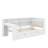 Twin Size Platform Bed With Storage Shelves, Drawers, Charging Station, LED, Desk And Upholstered Headboard-1052548382