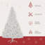 Sapin de Noël artificiel Douglas 6 pi avec branches réalistes, 250 lumières DEL blanc chaud et 1000 pointes