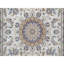 Tapis oriental noué à la main 5 pi 2 po x 8 pi 3 po Nain avec motif de médaillon floral, 250 KPSI