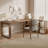 Brown L-Shaped Solid Wood desk-108840005