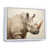 White Floater Framed
