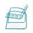 Teal Iron Chair: Outdoor Relaxation Dream, 24.07 In. D, 26.42 W, 25.62 H, 14.26 Lb Wt Enjoy Relaxing In Style, Depth, Width, Height,