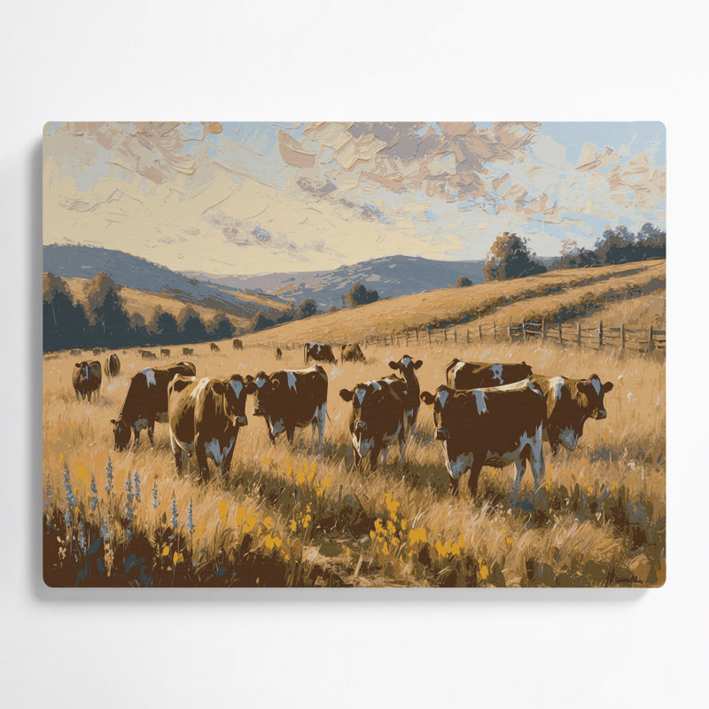 «Farm Farm», art mural brun en métal, H 11 po x l 14 po