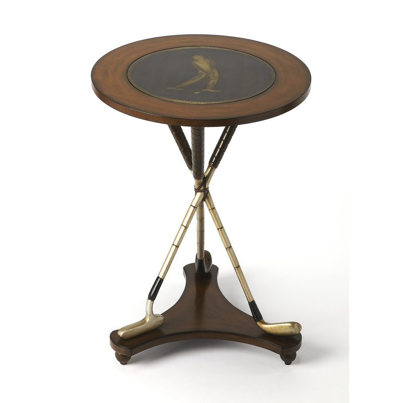 Nineteenth Hole Round Golf 20"W Side Table