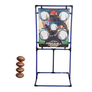 Sport Squad Football Target Toss Outdoor Game Set - Includes 4 Balls - Portable Indoor or Outside Toy