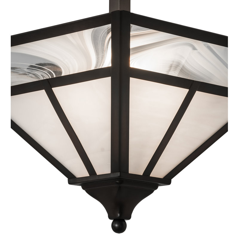 Plafonnier semi-encastré d’extérieur 2 lumières Youngquist