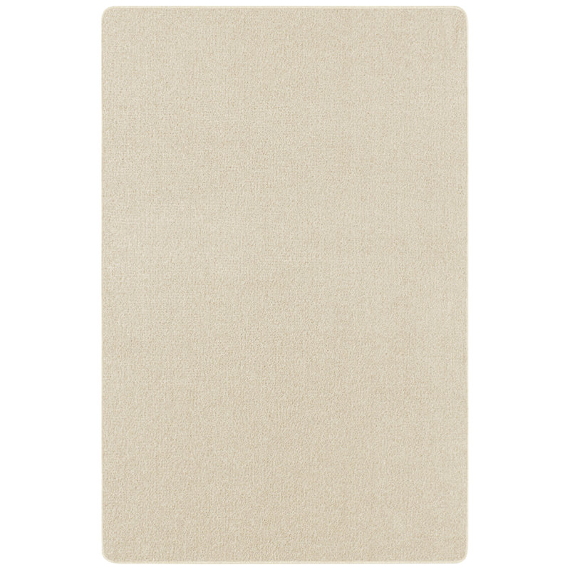 Tufted Cream Rug, Rectangle 67 x 120cm