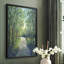Golden Light Pathway I, reproduction encadrée - bois massif-1247299529-1247299532