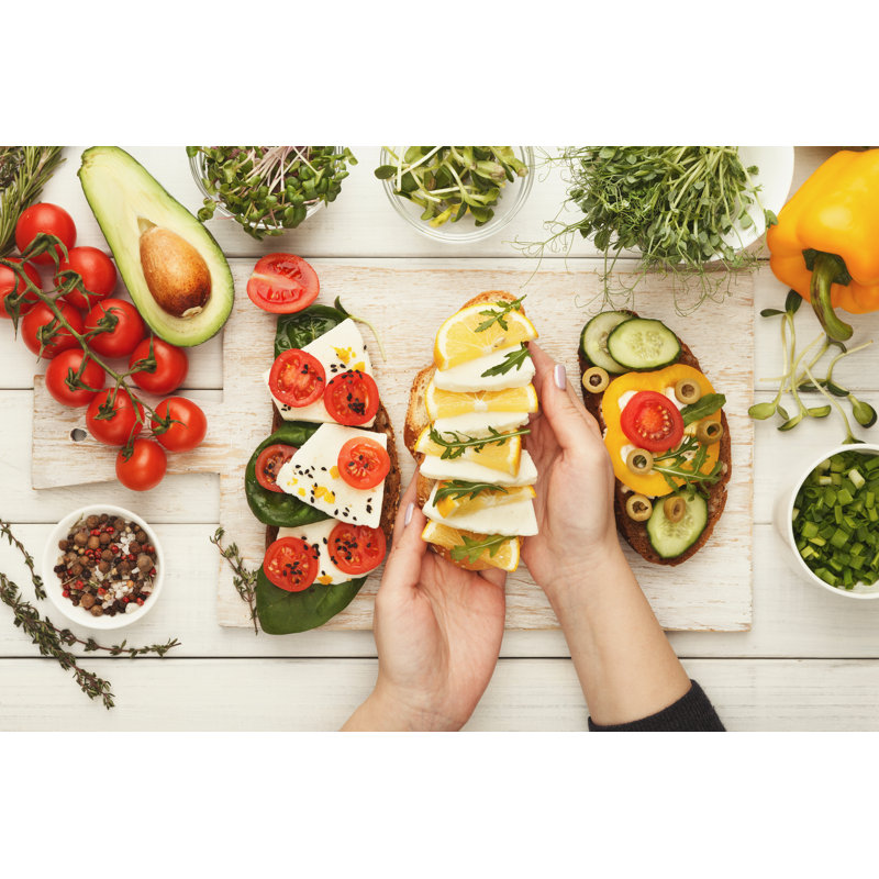 Bruschettas - Wrapped Canvas Print, 20cm H x 30cm W x 3.8cm D