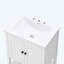 Meuble-lavabo blanc 24 po avec comptoir d'évier