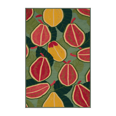 Washable Guava Fruits Area Rug