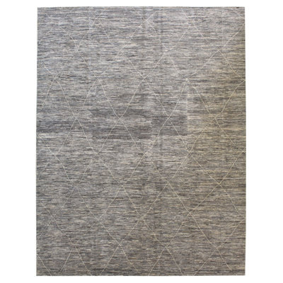 Moroccan Area Rug in Gray