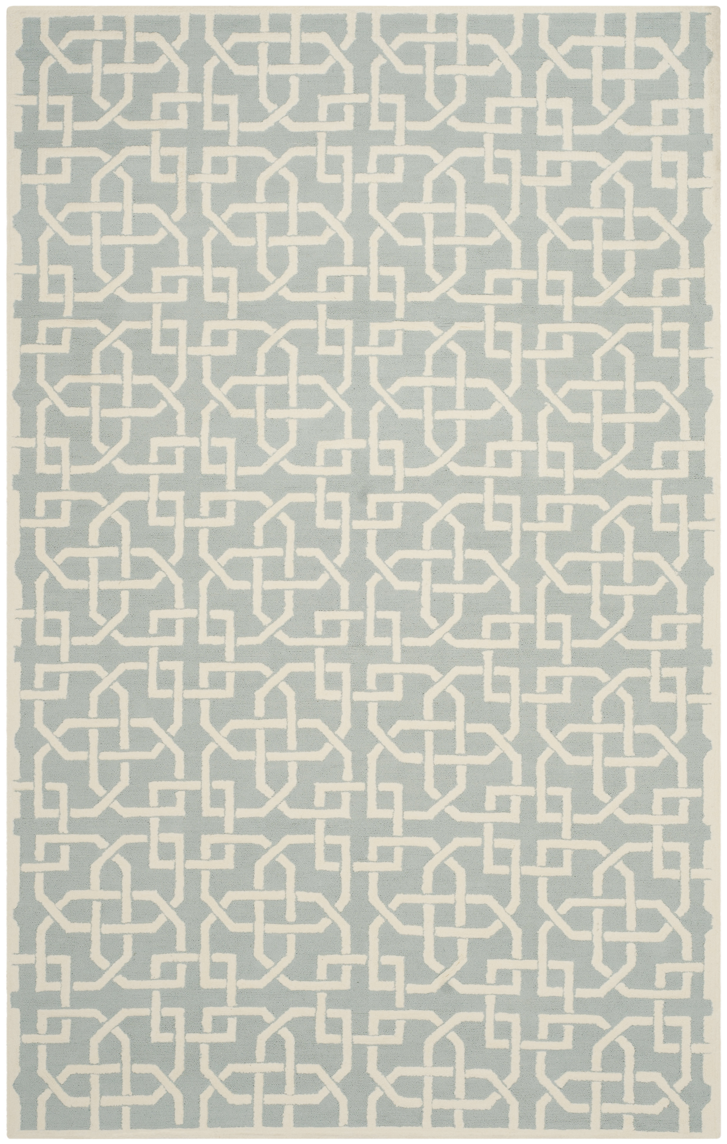 Wrought Studio™ Sheeran Newport Hand Hooked Cotton Pile Geometric Rug ...