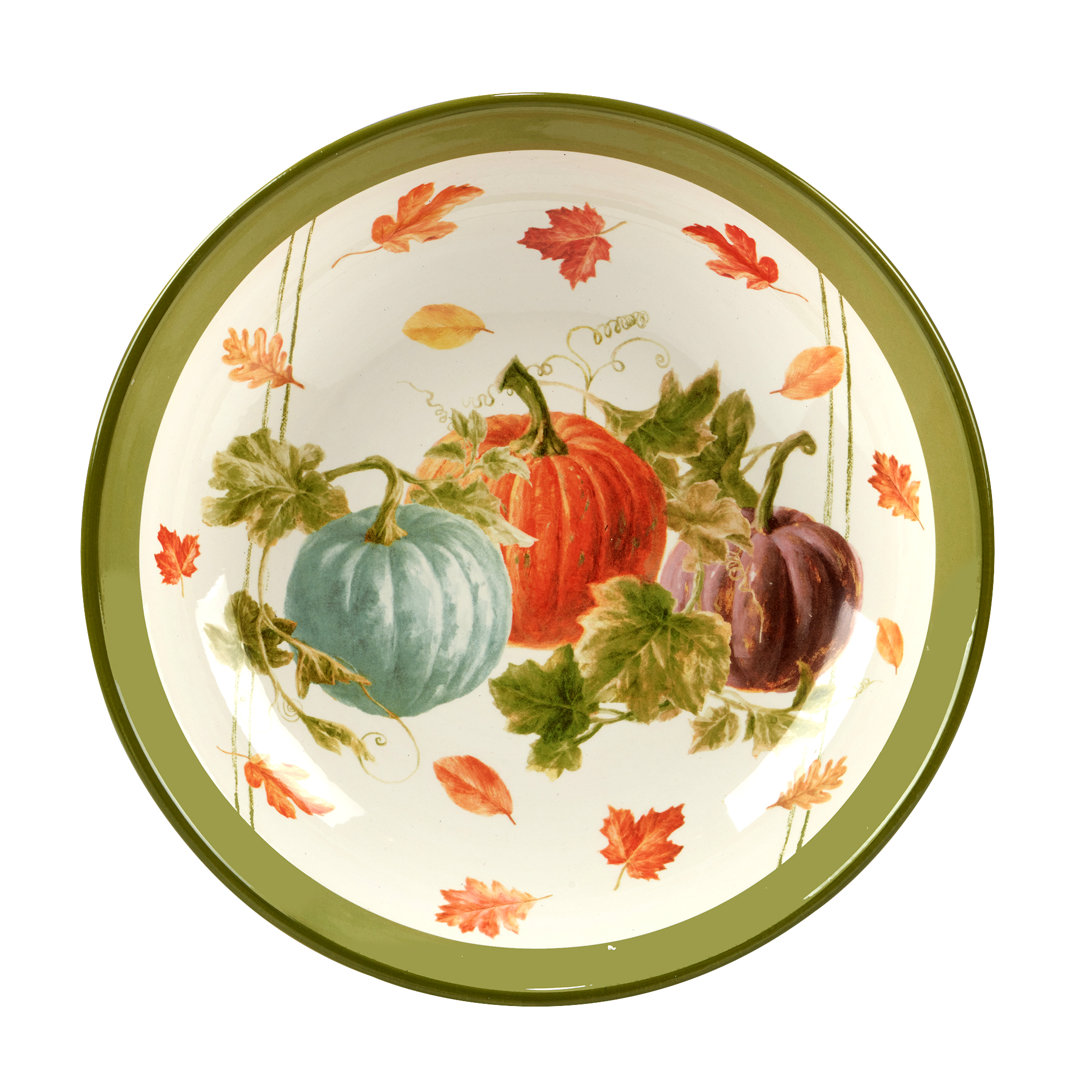 Certified International Autumn Harvest Serving Bowl 13In X 3In Certified International