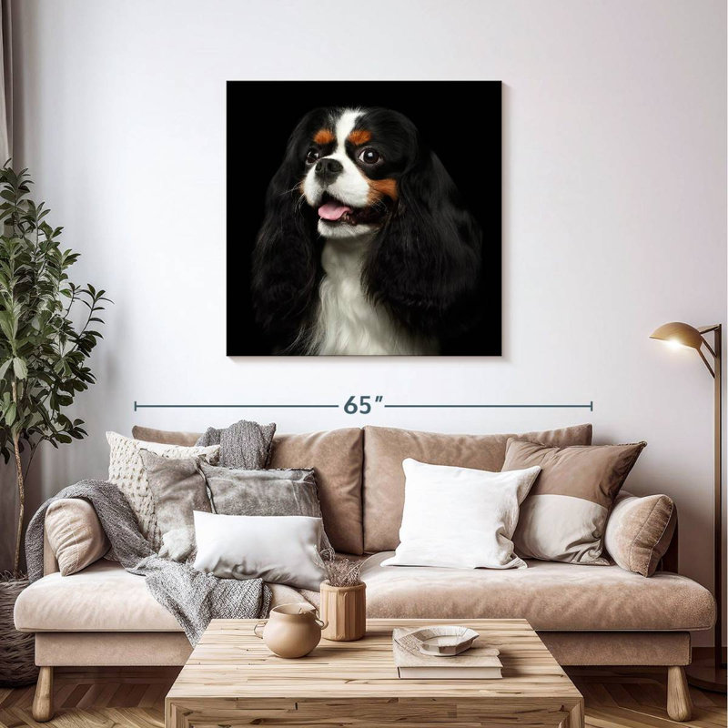 Crowle King Charles Spaniel Pup, 39" H x 39" W