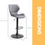 Ellerman Swivel Adjustable Height Stool With Back & Footrest Barstool Kitchen Chair