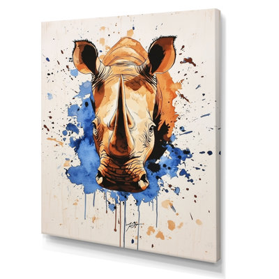 Strong Rhino Resilience - Rhinoceros Wall Art