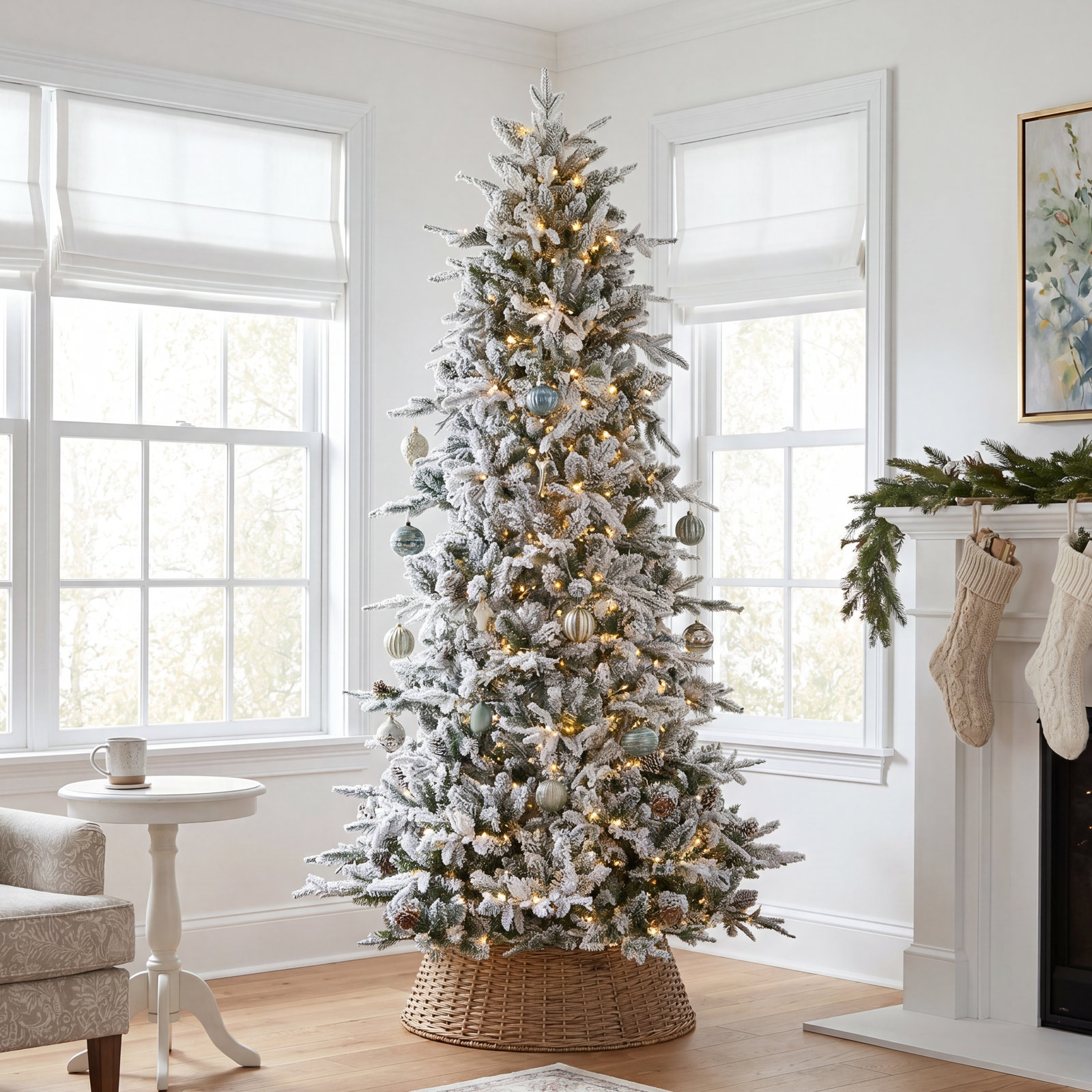 Jaymani 7.5' Lighted Artificial Christmas Tree