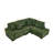 93'' Reversible Modern Upholstered L-Shape Sectional Sofa-371120055