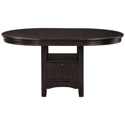 Table de salle à manger ovale lisse et incurvée avec rallonge extensible, combinant des éléments contemporains et classiques, idéale pour les rassemblements, faite de bois massif, d'une largeur de 41,36 pouces, pouvant accueillir 4 personnes