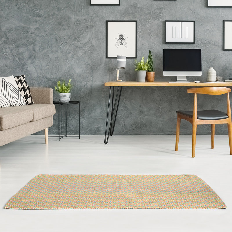 Chenille Geometric Indoor Rug, Rectangle 5' x 7'
