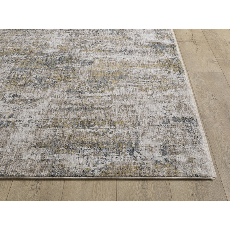 Geometric Indoor Rug, Round 7'10"
