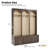 Farmhouse Wooden Style Hall Tree With Arched Design, Elegant Entryway Bench With Retro Hooks, Rustic Coat Rack & Shoe Organizer With Drawers For Living Room-1946146736