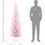 Arbre de Noël neige enneigé, arbre de Noël mince avec branches réalistes et base en plastique-178379398