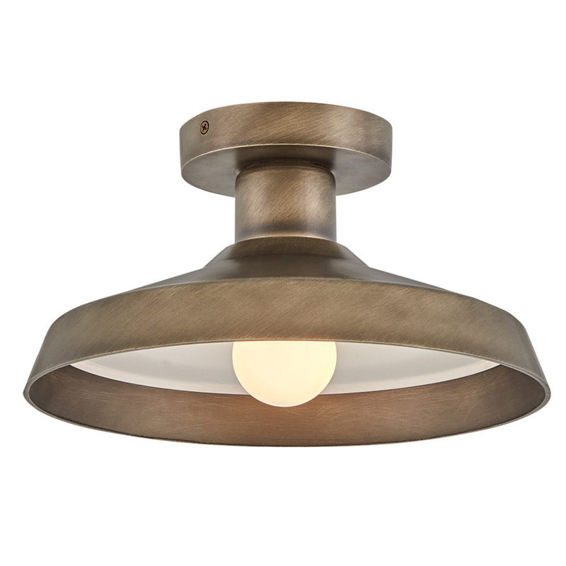 Forge Burnished Bronze Outdoor Flush Mount