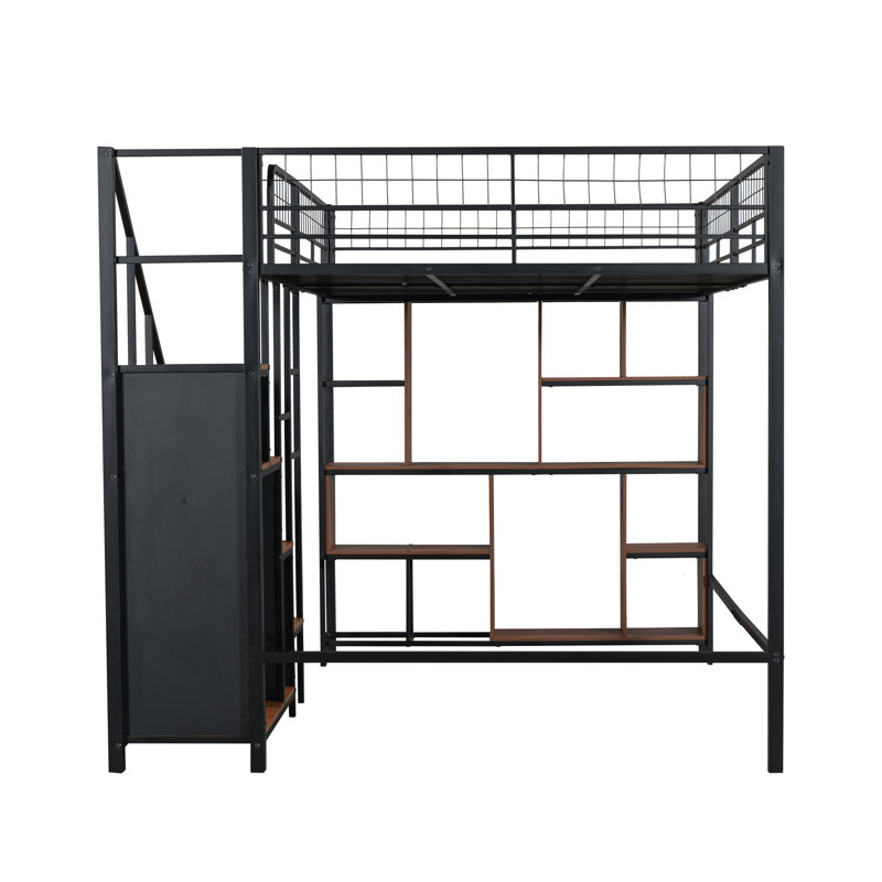 Sonya 140 x 200cm Loft Bed, Schwarz