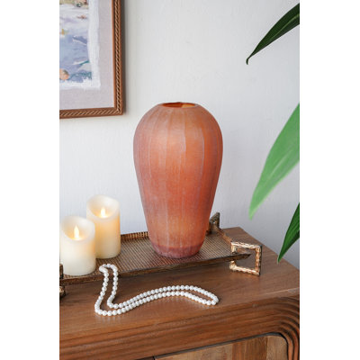 D8x13.5" Glass Vase