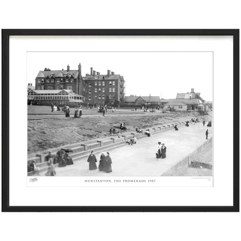 Hunstanton, The Promenade 1907 by Francis Frith - Single Picture Frame Print, 60cm H x 80cm W x 2.3cm D
