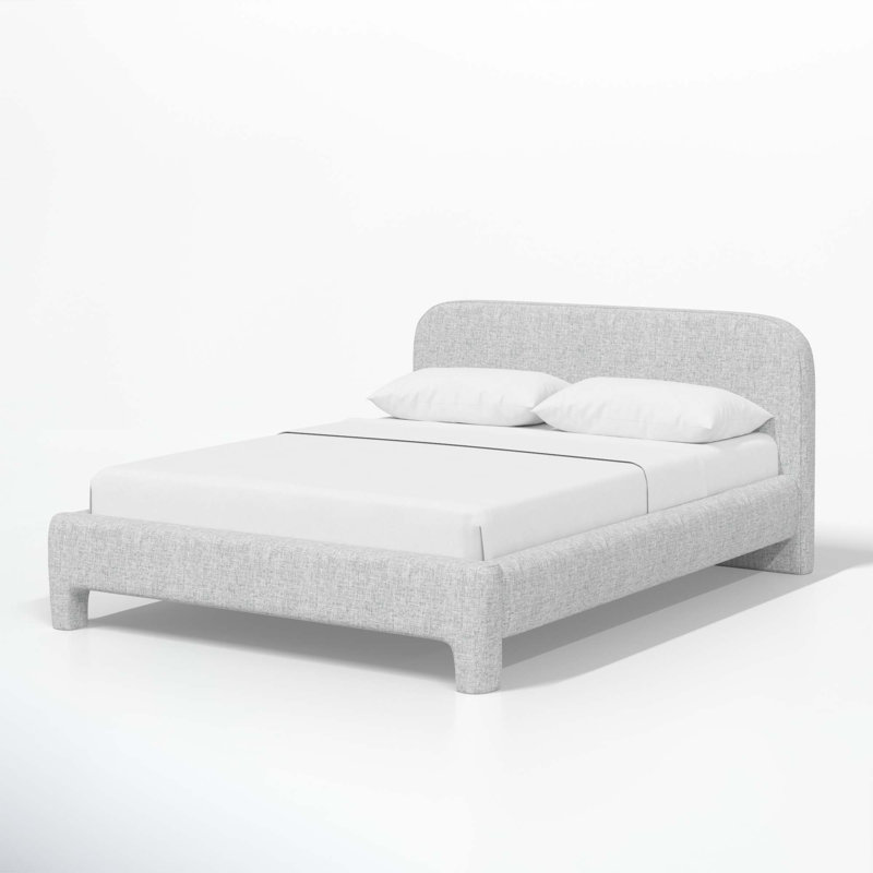 Illy Upholstered Standard Bed, California King, Zuma Pumice Textured Linen