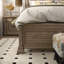 Ensemble de chambre à coucher 3 pièces, ensemble de chambre à coucher transitionnel vieilli, 2 tables de chevet-1820362419