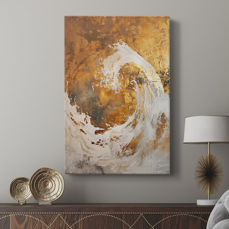 ABSTRACT Series CD XXVI - Cavas de galerie sur mesure, H 18 po x l 12 po