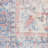 Machine Washable Oriental Blue/Red Area Rug-880018757