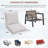 Premium Outdoor Patio Single Chair Cushion, Water-Resistant 28D High-Density Sponge Replacement Cushion For Patio Furniture-1101643935