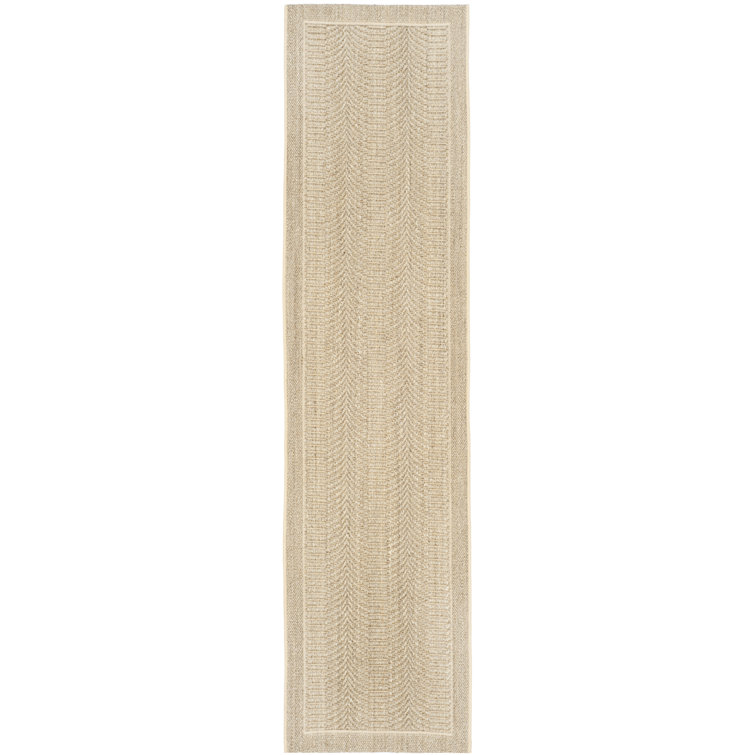 Rodanthe Palm Beach Jacquard Weave Sisal & Jute Solid Color Rug