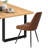 Bhagirath 6-Person Dining Set with Faux Leather Upholstered Chairs and Rectangular Table-718611996-718611993