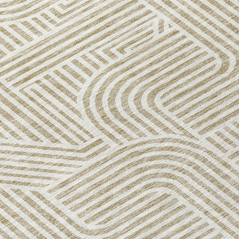 Tapis beige rond 8 po